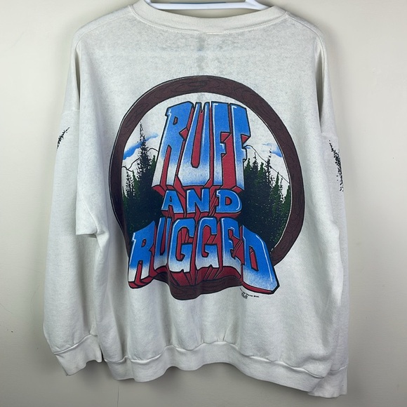 Warner Bros. Vintage 90s Taz Sweatshirt by Freeze Plaid Hunter - Picture 8 of 15